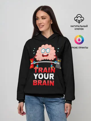 Женское худи / Train your brain