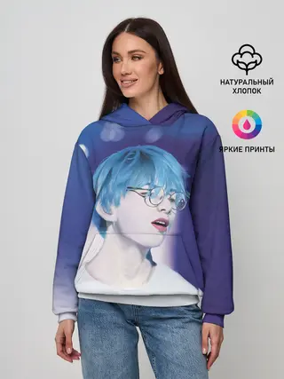 Женское худи / BTS Blue