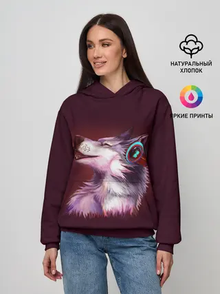 Женское худи / Волк