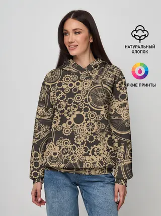 Женское худи / Ретро велосипеды