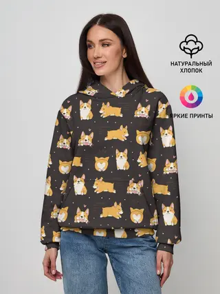 Женское худи / Корги