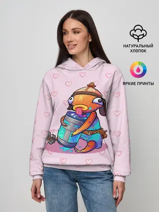 Женское худи / Рыба Фортнайт