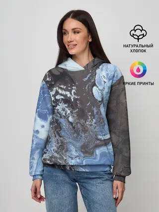 Женское худи / Волны