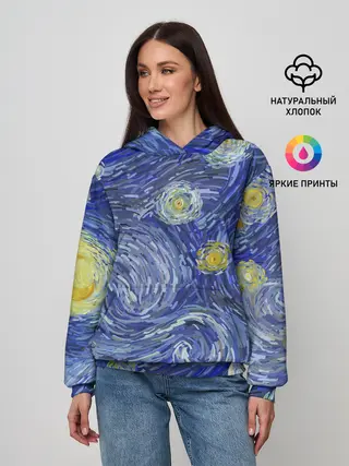 Женское худи / Полотно ван Гога