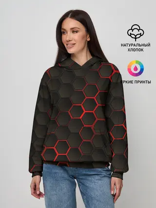 Женское худи / 3D СОТЫ