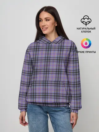 Женское худи / Узор в клетку