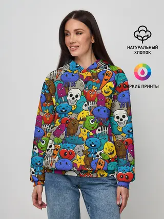 Женское худи / Граффити
