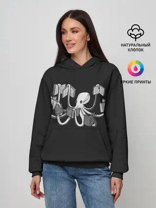 Женское худи / Octopus Book