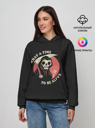 Женское худи / Friendly Grim Reaper