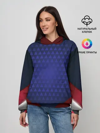 Женское худи / Blue abstract