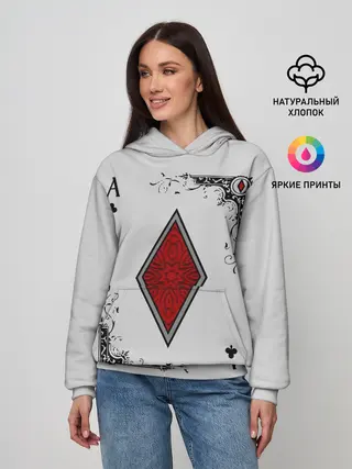 Женское худи / Туз Бубен