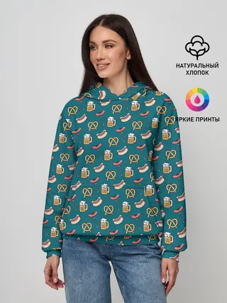 Женское худи / Узор для Октоберфеста