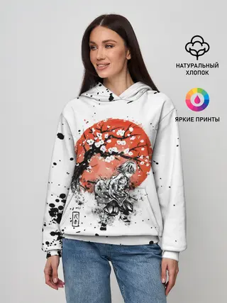 Женское худи / Зеницу Агацума Kimetsu no Yaiba