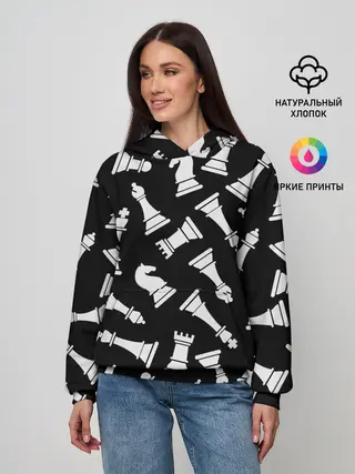 Женское худи / Фигуры, Шахматы