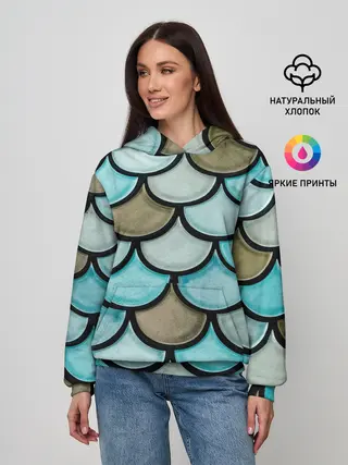 Женское худи / Кожа дракона