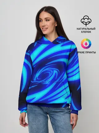 Женское худи / ОГНЕННЫЕ ВОЛНЫ | FIRE STRIPES