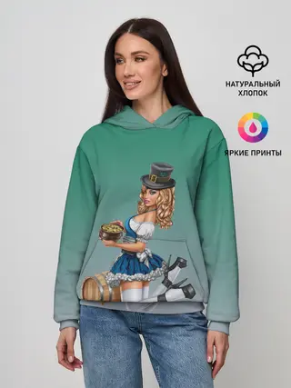 Женское худи / официантка горшок золота