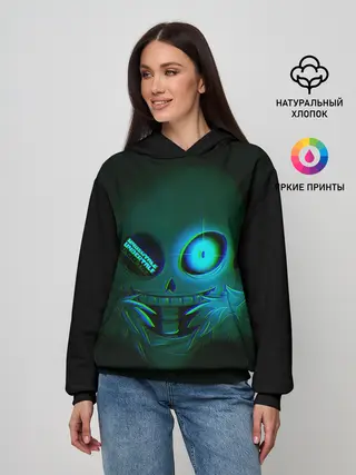 Женское худи / Undertale Sans | Glitch