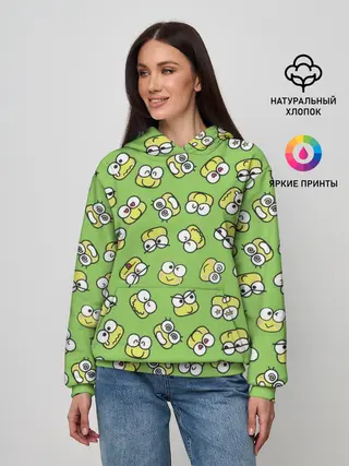 Женское худи / Смайлы Лягушки