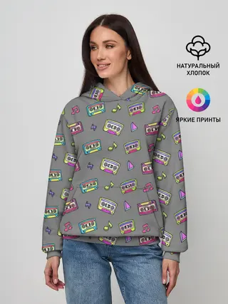 Женское худи / Касеты и ноты