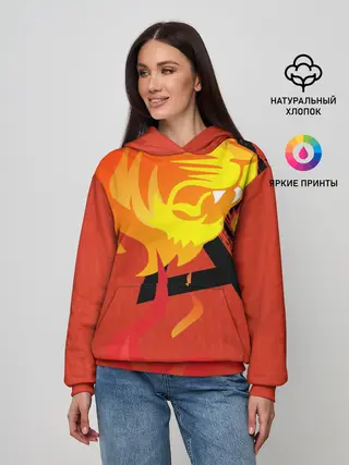 Женское худи / Огненный лев