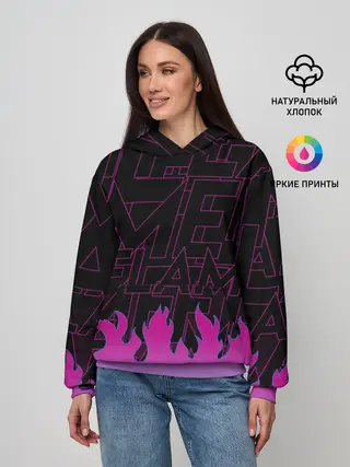 Женское худи / РОЗОВОЕ ПЛАМЯ | PINK FLAME