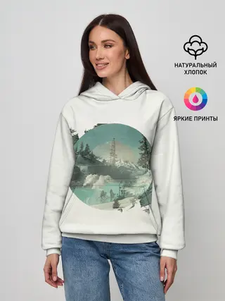 Женское худи / Необычное окно