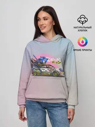 Женское худи / Sonic racer