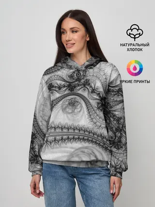 Женское худи / Spilled ink Texture