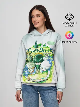 Женское худи / Аста и Юно малыши Чёрный клевер