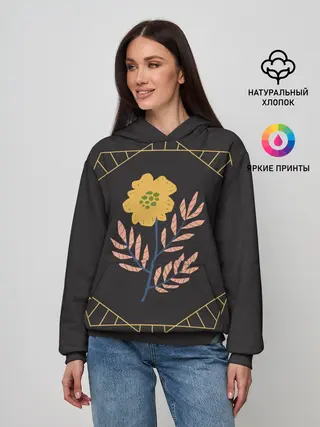 Женское худи / ЦВЕТОЧНЫЙ РАЙ