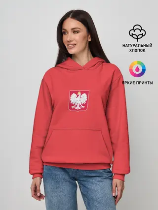 Женское худи / Польша футбольная форма