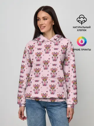 Женское худи / Милая олениха