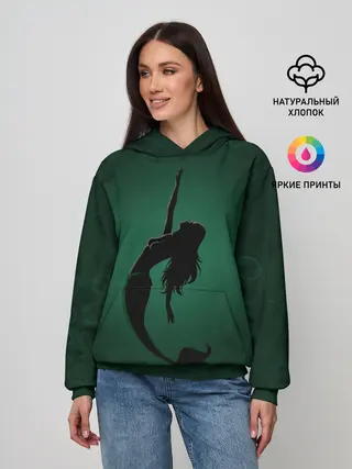 Женское худи / Русалка силуэт