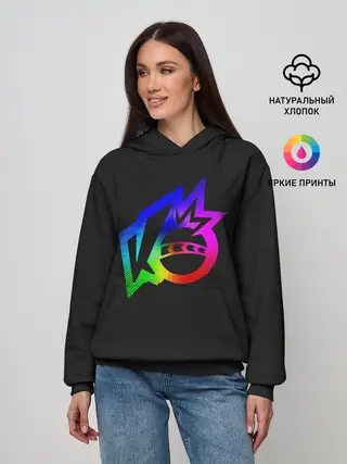 Женское худи / Knockout city. Rainbow logo