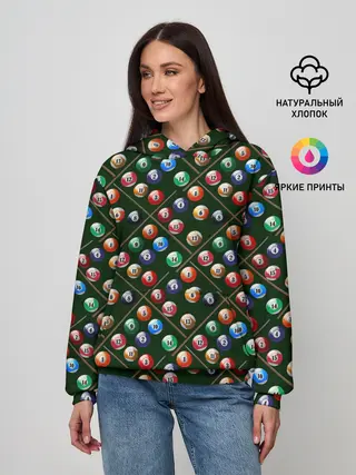 Женское худи / Бильярд