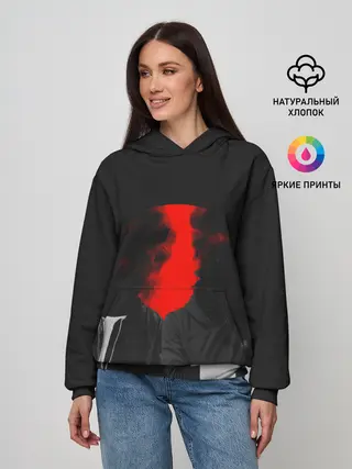 Женское худи / Дымится голова