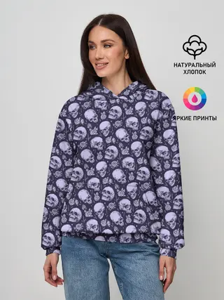 Женское худи / Черепа