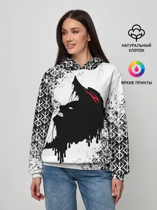 Женское худи / БЕРСЕРК подтеки