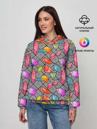 Женское худи / Кристаллы