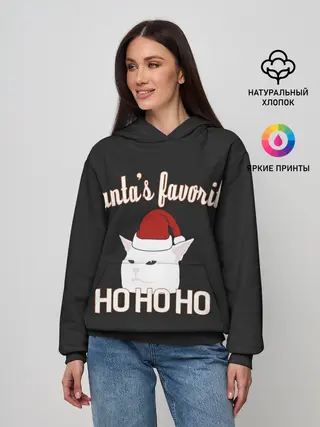 Женское худи / Woman Yelling at Cat