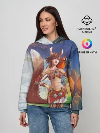 Женское худи / Zoomorph PW