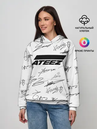 Женское худи / ATEEZ АВТОГРАФЫ