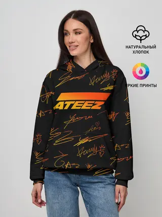 Женское худи / ATEEZ АВТОГРАФЫ