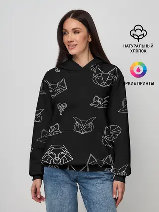 Женское худи / Фигуры животных