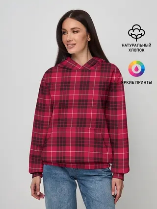 Женское худи / Клетка
