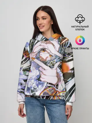 Женское худи / Anime girl art
