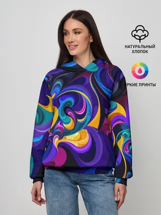 Женское худи / Абстрактный Узор