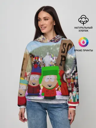 Женское худи / Южный Парк / South Park .