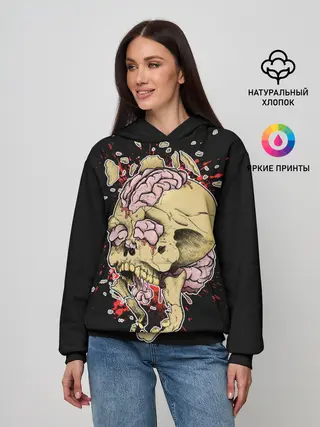 Женское худи / Череп